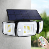 1 x RAW Customer Returns intelamp Outdoor LED Solar Spotlight 6000mAh Outdoor LED Solar Spotlight 1200LM Outdoor Spotlight with Solar Panel Outdoor LED Solar Lamp Pack of 1  - RRP €20.4