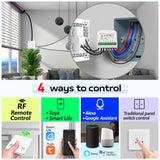 1 x RAW Customer Returns Tedeligo 2.4GHz WiFi Shutter Switch, Mobile Wireless Switch RF 433 Timer Control Module for Electric Shutters Compatible with Alexa Google Home Tuya App Control - RRP €24.32