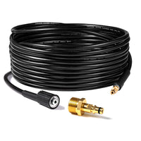 1 x RAW Customer Returns YUET 10M high pressure hose pipe cleaning set, pipe cleaning hose water pipe M22-14mm, Click Connect for K rcher high pressure cleaner K2 K3 K4 K5 K6 K7 Karcher hose, with screw thread - RRP €26.69