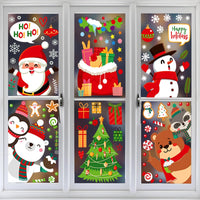 8 x Brand New Rheskbecy Christmas window decals, Christmas window pictures self-adhesive, window stickers, Christmas decoration, stickers for glass window doors, static Christmas stickers 2316  - RRP €163.2