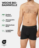 1 x RAW Customer Returns DANISH ENDURANCE Men s Organic Cotton Boxer Shorts, 3 Pack, No Tags, Soft Waistband, Black, White, Blue Black, XXX-Large  - RRP €29.95