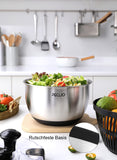 1 x RAW Customer Returns Peclio salad spinner made of 18 10 stainless steel with crank drive and 4.5 litre salad bowl, dishwasher safe, black - RRP €40.33