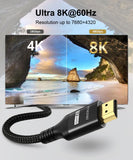 1 x RAW Customer Returns 2024 Newest 10K 8K 4K HDMI Cable 4 Meters, Certified 48Gbps Ultra High Speed HDMI Cable 4K 144Hz 120Hz 8K 60Hz eARC HDCP2.3 HDR10 D-olby Atmos - Compatible with PS5, X-box HDTV Monitor - RRP €18.38