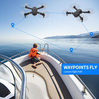 1 x RAW Customer Returns Drone with Camera HD 4K, RC Foldable FPV WiFi Live Transmission Drone for Kids Beginners, 2 Battery Long Flight Time, Headless Mode, Trajectory Flight, Obstacle Avoidance, One Key Start Landing, Headless Mode - RRP €46.38