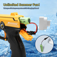 10 x Brand New VATOS 2100cc Electric Water Gun for Kids Adults - 2 Pack Water Gun 32 FT Long Range with 2100cc Backpack Automatic Water Gun Summer Gift for Adults, Children - RRP €196.7