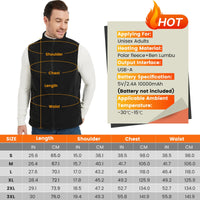 1 x RAW Customer Returns ISOPHO Heated Vest Men Women, Lightweight Polar Fleece Heated Vest with Adjustable USB Charging, Washable Heating Vest in Winter Without Battery Black L - RRP €34.42