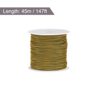 1 x Brand New sourcing map Nylon Cord DIY Making Satin Rope Craft Thread with Plastic Spool 147ft, Khaki - RRP €19.2