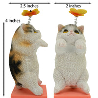 3 x Brand New HORTICAN Mini Garden Statues Hanging Cat Indoor Cute Cat Decoration Outdoor Cat Planter Flower Pots Hanger Office Cute Cat Hanging Decoration - RRP €61.2