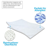 1 x RAW Customer Returns MUHOO Waterproof mattress protector 180 x 200 cm organic cotton and bamboo fibre topper protection incontinence mattress topper anti-allergic for double bed - RRP €27.22