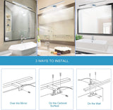 1 x RAW Customer Returns YIQAN 30cm LED Bathroom Mirror Lamp 7W 490 Lumen 230 Volt Bathroom Mirror Lamp Warm White 3000K Full Aluminum 3in1 IP44 Waterproof Bathroom Mirror Light  - RRP €21.99