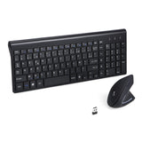 1 x RAW Customer Returns 2.4GHz Wireless Vertical Ergonomic Mouse and Keyboard Combo Slim Portable Size for PC Desktop Laptop Tablet Mac - RRP €20.4