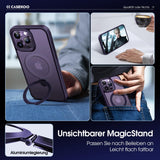 1 x RAW Customer Returns CASEKOO 2024 New Magic Stand for iPhone 14 Pro Case for MagSafe Military Protection Invisible Stand Shockproof Scratch-Resistant Protective Case Thin Grippy Phone Case Matte Case - Dark Purple - RRP €38.66