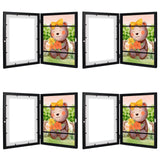 1 x RAW Customer Returns Kodilin A4 Photo Frame for Children, Openable A4 Size, Front Opening Children s Photo Frame 4pcs, Black  - RRP €48.59