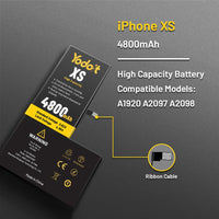 1 x RAW Customer Returns Yodoit For iPhone XS A1920, A2097, A2098, A2099, A2100 4100 mAh Battery Replacement High Capacity 0 Cycles New Battery with Repair Tool Kit Adhesive - RRP €25.45