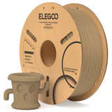 1 x RAW Customer Returns ELEGOO PLA Filament 1.75mm Wood Color 1KG, 3D Printer Filament Dimensional Accuracy - 0.02mm, 1kg Cardboard Spool 2.2lbs Filament 3D Printing Materials Fits Most FDM 3D Printers - RRP €23.99