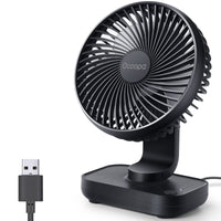 1 x RAW Customer Returns OCOOPA USB Fan - Ultra quiet, 4 speeds, easy to clean, safe durable, compact and portable - RRP €21.99