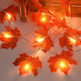 1 x RAW Customer Returns Bigzom 3M maple leaf fairy lights, 20 LED autumn fairy lights, maple leaf garland, autumn decoration, battery operated leaf garland lights for Thanksgiving, Halloween, Christmas, party - RRP €9.99