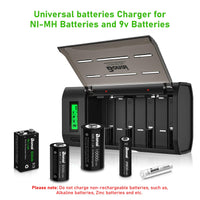 1 x RAW Customer Returns BONAI LCD Screen Smart Battery Charger for AA AAA SC C D 9V Ni-MH Ni-CD, Rechargeable Battery Charger, Universal Battery Charger with Discharge Function USB Battery Charger  - RRP €19.67