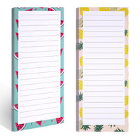 2 x Brand New Magnetic Notepads - Vaktop 100 Sheets Refrigerator Shopping List Pad, Shopping List Block Magnet, To-Do List, Magnetic Block Refrigerator for Reminders Message Labels Calendar 9 x 20 cm  - RRP €40.8