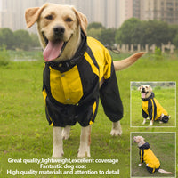 5 x RAW Customer Returns Saban Raincoat for Dogs, Dog Raincoat Rain Jacket, Waterproof Dog Rain Jacket, Reflective Vest for Dogs, Rain Cover for Large Medium Small Puppy Dogs-XS-Yellow - RRP €87.9