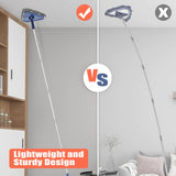 3 x RAW Customer Returns JEHONN Floor Cleaning Mop with Long Handle 200CM, Extendable Triangular Mop with 6 Replacement Pads in Chenille Microfiber for Painted Walls, Window, Floor, Baseboard - RRP €60.54