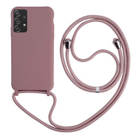 1 x Brand New 2NDSPRlNG Case with Necklace Compatible with Samsung Galaxy A32 5G,Neck Strap Rope Pendant Cover,Soft Silicone Rose Gold - RRP €19.2