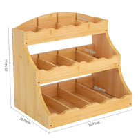 1 x RAW Customer Returns CALM COZY Bamboo Tea Bag Organizer Wooden Tea Box Coffee Storage Box Wooden Spice Rack for Home, Office or Bar - RRP €30.98