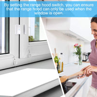 1 x RAW Customer Returns EXTSUD wireless exhaust air control with window magnetic contact and radio socket, window switch, window sensor for extractor hood, fireplace, window switch, wireless window contact switch - RRP €17.14