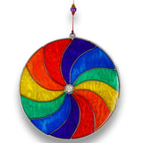 1 x RAW Customer Returns ART-CRAFT window decoration rainbow decoration suncatcher suncatcher window decoration window decoration rainbow spiral window decoration window decoration rainbow colors - RRP €19.99