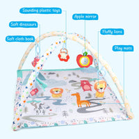 2 x Brand New Jacootoys Baby Play Gym Play Mat for Kids with 2 Visual Replaceable Washable Mat Covers and 5 Visual, Hearing, Touch, Cognitive Development Toys for Kids - RRP €59.98