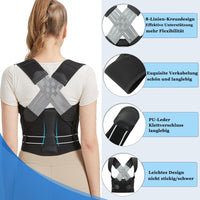 1 x RAW Customer Returns BraceTop Back Straightener Posture Corrector Back Women and Men, Light Breathable Bandage Back Support Shoulder Strap, Back Support Belt for Back Pain Relief - RRP €37.3