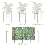 1 x RAW Customer Returns Yocuzee 8 pieces plant supports with 5 pieces plant clips, semi-circular metal plant holders for the garden 40 x 25 cm , perennial holders for plants, flowers, roses, vegetables, tomatoes - RRP €18.14