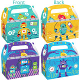 1 x RAW Customer Returns YGCHEN Robot Gift Bag Children s Birthday Party Bags Robot Gift Boxes Birthdays Decoration Party Favor Bags Robot Children Candy Boxes 12 Pieces - RRP €18.99