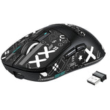 1 x RAW Customer Returns VGN Game Power x Attack Shark X3 Superlight Wireless Gaming Mouse, 49g Ultralight Esports Mouse, 26000DPI, PAW3395 Sensor, 2.4G BT Wired, G502, Griptape Set, Up to 200 Hours Battery, Black - RRP €54.99