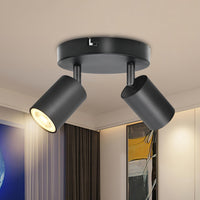 1 x RAW Customer Returns BOYIR Ceiling Spotlight LED Black Ceiling Spotlight 3 Flames, Modern Ceiling Lights Swiveling 350 Spots Ceiling Light Rotatable Ceiling Lamp GU10 for Kitchen, Bedroom, Without Bulb - RRP €26.88