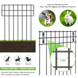 1 x RAW Customer Returns LIANTRAL Decorative Garden Fence Animal Barrier Fence Rustproof Metal Wire Ground Stakes No Digging for Outdoor Use 17 H x 27 8.2m Total Length 25 Pack - RRP €74.99