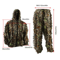 3 x RAW Customer Returns Zicac 3D Ghillie Camouflage Suit Jungle Ghillie Suit Woodland Camouflage Suit Clothing For Hunting Concealed Party Decoration - RRP €89.97