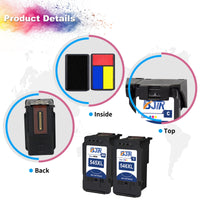 1 x RAW Customer Returns BJTR 545XL 546XL Multipack Compatible for Printer Cartridges 545 546 PG-545 CL-546 for Pixma TS3450 TS3350 TR4650 TR4550 TS3150 TS3450 MX495 TR4551 TS3400 TR4500 Black Color  - RRP €42.88