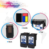 1 x RAW Customer Returns 545XL 546XL Multipack printer cartridges Compatible for Canon PG-545 CL-546 XL for cartridges Pixma TS3450 TS3350 TR4650 TR4550 TS3150 TS3450 MX495 TR4551 TS3400 TR4500 545 Black and 546 Color - RRP €40.64