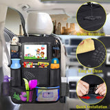 5 x Brand New Tohoee 2 Pack Car Back Seat Organizer for Kids 1 Pack Car Seat Storage Net Waterproof Car Seat Protector Kick Mats Protection for Car Seat with Pockets and 12 Inch iPad Tablet Tablet Compartment - RRP €102.0