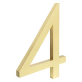 2 x RAW Customer Returns HASWARE 6 Inch 15cm Floating House Number Stylish Door Numbers Alphabet Plaque Street House Address Numbers 5, Gold  - RRP €47.98