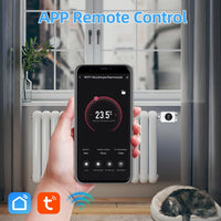 1 x RAW Customer Returns SALCAR Smart Thermostatic Valve WIFI Thermostat TRV801W Thermostatic Head Compatible with Amazon Alexa Google Assistant Programmable Tuya Smart Thermostat, No Gateway Required - RRP €48.01