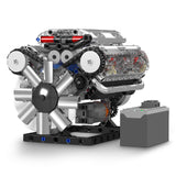 1 x RAW Customer Returns Mould King 10088 Technic V-8 Engine Building Blocks Model, 535 Parts Engine Model Kit Building Block Set as Toy Gift Collectibles - RRP €46.99