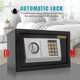 1 x RAW Customer Returns KobaGuard Safe, for Hotel, Office and Home with Electronic Digital Lock with Pin Code, to Protect Documents, Jewelry and Cash Small, Black Size 20x31x20 - RRP €59.34