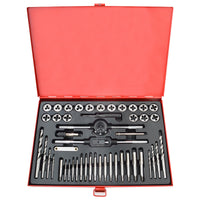 1 x RAW Customer Returns Gunpla 48 pcs. High quality alloy steel thread cutter set professional thread cutting set and die set metric with metal box - RRP €55.98