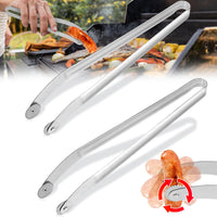 32 x Brand New BBQ Sausage Turning Tongs for Cooking, 2PCS Grill Tongs with Wheel, Grill Tongs Stainless Steel, BBQ Sausage Turning Tongs, BBQ Grill Tongs With Long Handle Kitchen Tongs Grill Tongs for Cooking - RRP €403.2