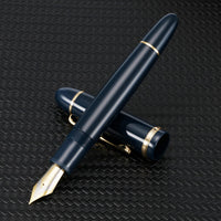 1 x RAW Customer Returns Jinhao X159 Fountain Pen 8 Medium Nib, Blue with Gold Clip Large Size Acrylic Pen - RRP €11.09