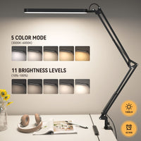 1 x RAW Customer Returns SKYLEO Desk Lamp LED Dimmable - 80cm Desk Lamp - Touch Control - 5 Color Modes X 11 Brightness Levels - 1300LM 112 Pcs Lamp Balls - Timmer Memory - 12W Office Lamp Desk - Black - RRP €29.5