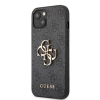 1 x RAW Customer Returns Guess GUHCP13M4GMGGR case for iPhone 13 6.1 gray 4G Big Metal Logo - RRP €28.24