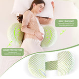 1 x RAW Customer Returns SHANNA 2024 New Pregnancy Pillow Adjustable, Comfort Pillow Adult, Full Body Pillow, Support Pillow Body Pillow, Nursing Pillow Body Pillow Removable Washable Green  - RRP €17.86